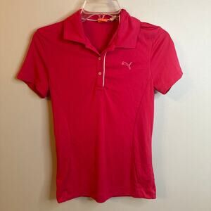Puma Golf Magenta Pink Women’s Golf Polo Size Small